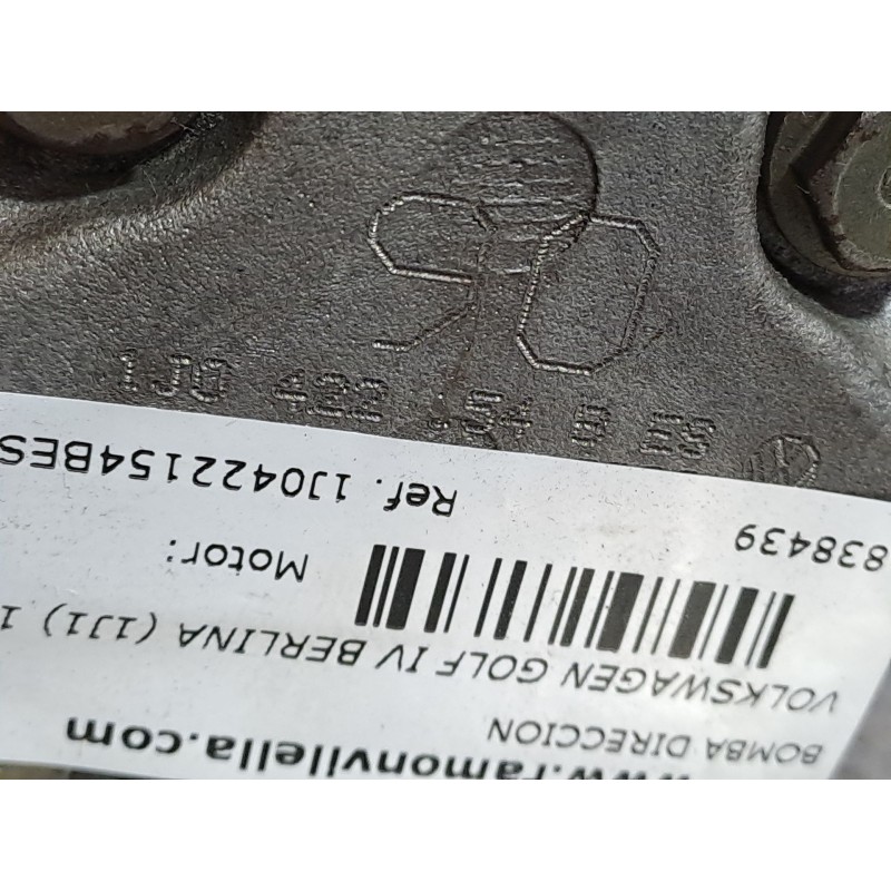 Recambio de bomba direccion para volkswagen golf iv berlina (1j1) 1.6 | 0.97 - ... 1.6 | 0.97 - ... referencia OEM IAM 1J0422154