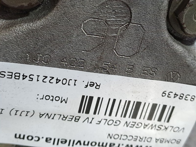 Recambio de bomba direccion para volkswagen golf iv berlina (1j1) 1.6 | 0.97 - ... 1.6 | 0.97 - ... referencia OEM IAM 1J0422154