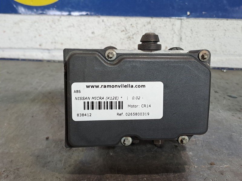 Recambio de abs para nissan micra (k12e)  | 0.02 - ...  | 0.02 - ... referencia OEM IAM 0265800319  