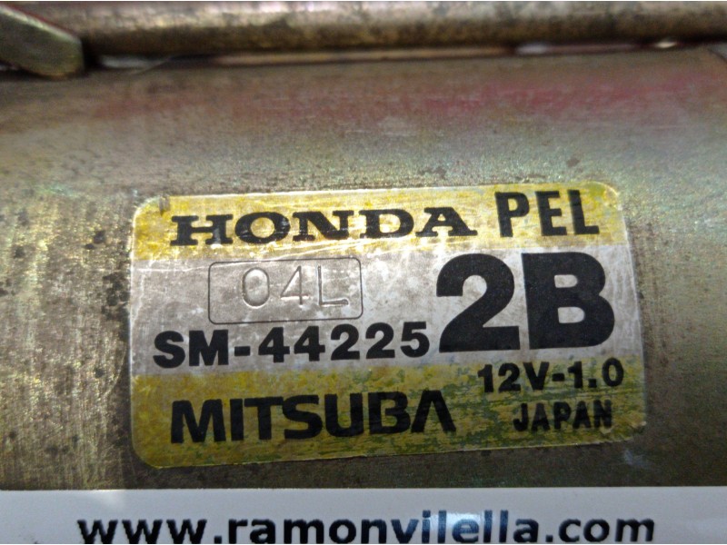 Recambio de motor arranque para honda hr-v (gh) vtec 4wd (3-ptas.) | 02.01 - ... vtec 4wd (3-ptas.) | 02.01 - ... referencia OEM