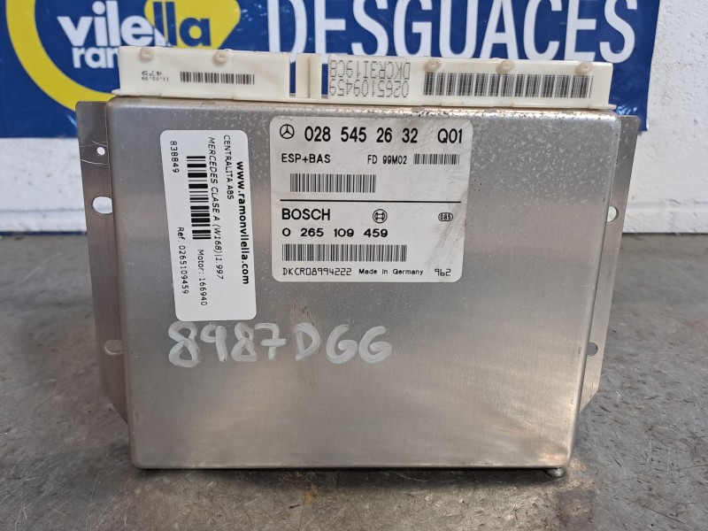 Recambio de centralita abs para mercedes clase a (w168) 1.4 cat referencia OEM IAM 0265109459  