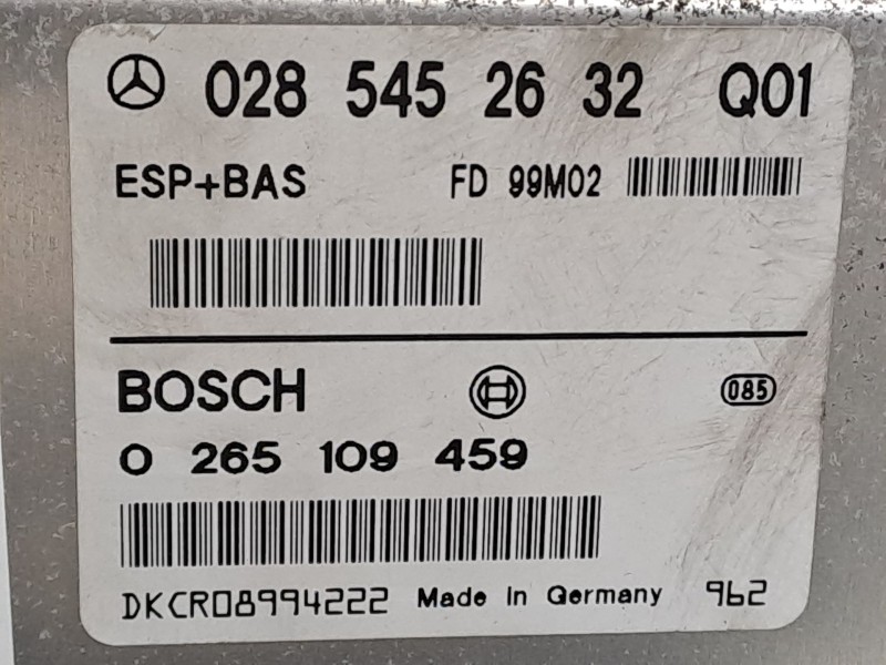 Recambio de centralita abs para mercedes clase a (w168) 1.4 cat referencia OEM IAM 0265109459  