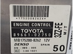 Recambio de centralita motor uce para toyota corolla (e12)  | 0.02 - 0.07  | 0.02 - 0.07 referencia OEM IAM 8966102750   2