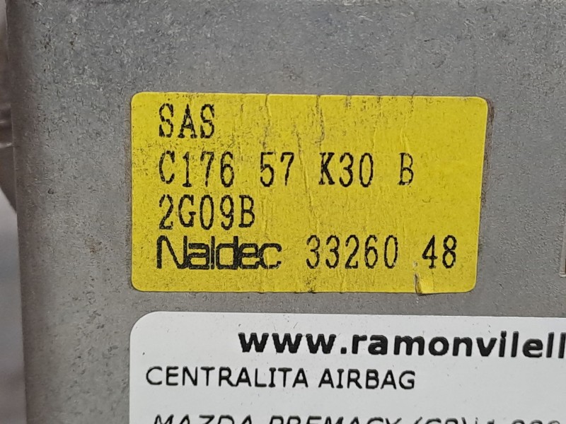 Recambio de centralita airbag para mazda premacy (cp) referencia OEM IAM C17657K30B 3326048 