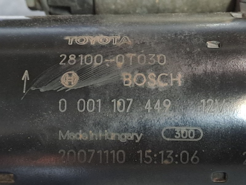 Recambio de motor arranque para toyota auris 1.6 16v cat | 0.06 - ... 1.6 16v cat | 0.06 - ... referencia OEM IAM 281000T030 000