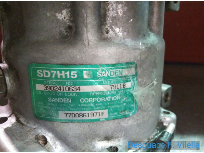 Recambio de compresor aire acondicio. para renault laguna (b56) 2.2 d rt (b56f/g) | 12.96 - 12.97 2.2 d rt (b56f/g) | 12.96 - 12