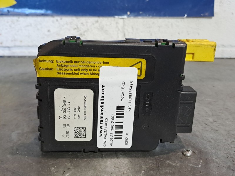 Recambio de centralita luces para audi a3 (8p) 2.0 tdi ambiente referencia OEM IAM 1K0953549R  