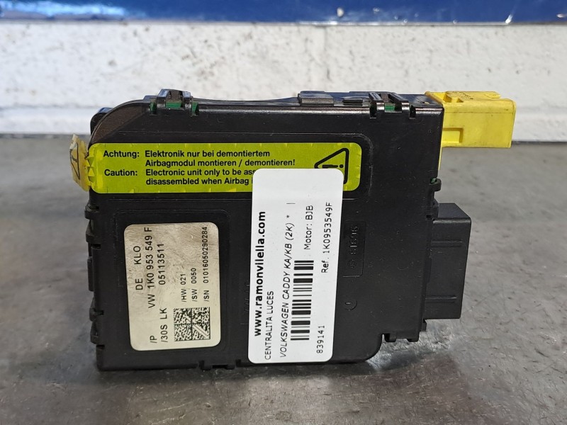 Recambio de centralita luces para volkswagen caddy ka/kb (2k)  | 0.04 - ...  | 0.04 - ... referencia OEM IAM 1K0953549F  