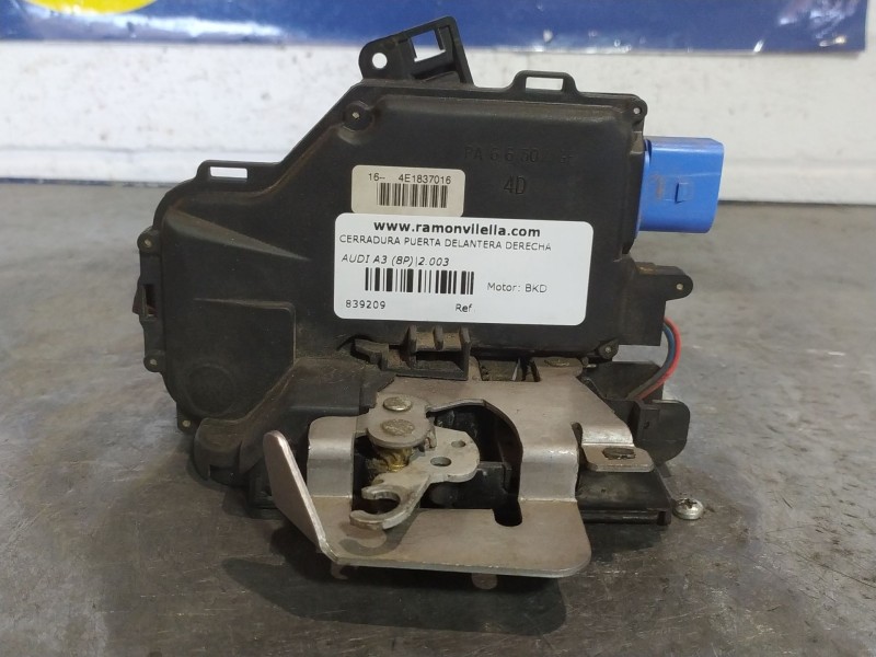 Recambio de cerradura puerta delantera derecha para audi a3 (8p) 2.0 tdi ambiente referencia OEM IAM 4E1837016  