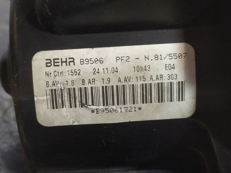 Recambio de motor calefaccion para citroen c4 berlina 1.6 16v hdi referencia OEM IAM B9506  