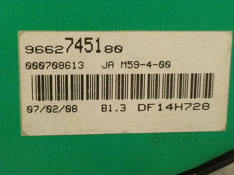 Recambio de cuadro instrumentos para citroen berlingo 1.6 hdi 75 sx multispace referencia OEM IAM 9662745180 DF14H728 
