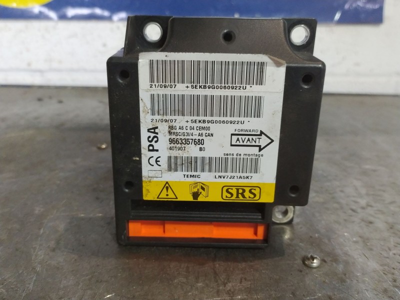 Recambio de centralita airbag para citroen c2 1.4 hdi referencia OEM IAM 9663357680  
