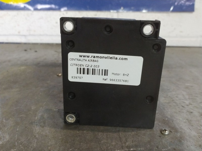 Recambio de centralita airbag para citroen c2 1.4 hdi referencia OEM IAM 9663357680  