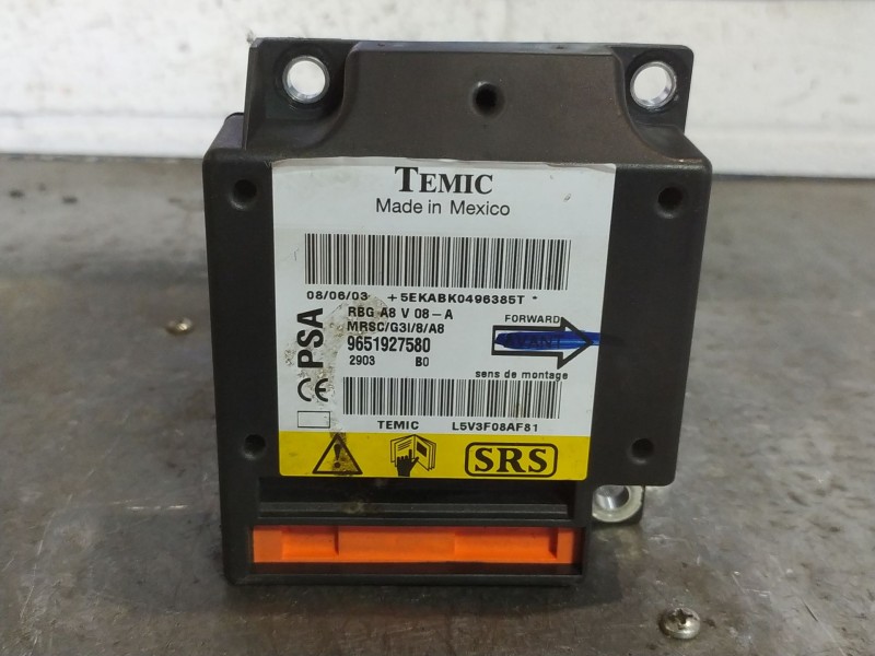 Recambio de centralita airbag para citroen c3 1.4 hdi 16v sx referencia OEM IAM 9651927580  