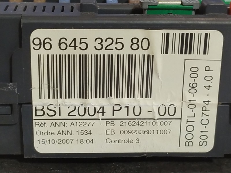 Recambio de centralita bsi para citroen c2 1.4 hdi referencia OEM IAM BSI2004P1000 9664532580 