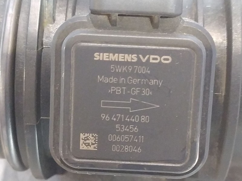 Recambio de caudalimetro para citroen c2 1.4 hdi referencia OEM IAM 5WK97004  
