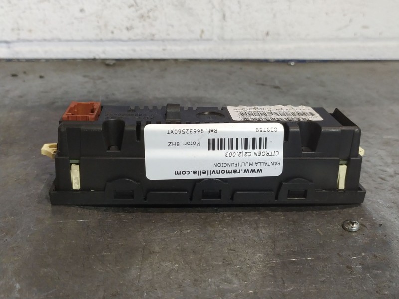 Recambio de pantalla multifuncion para citroen c2 1.4 hdi referencia OEM IAM 96632560XT  