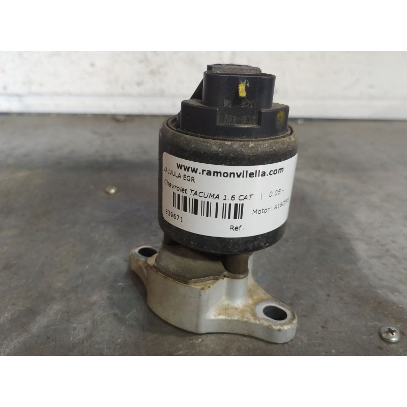 Recambio de valvula egr para chevrolet tacuma 1.6 cat | 0.05 - 0.09 1.6 cat | 0.05 - 0.09 referencia OEM IAM   