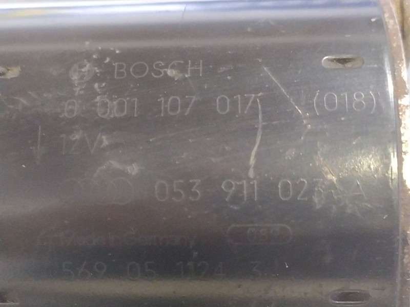 Recambio de motor arranque para audi a4 1.8 t referencia OEM IAM 0001107017  