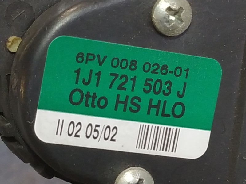 Recambio de potenciometro pedal para volkswagen golf iv berlina (1j1) básico | 05.99 - ... referencia OEM IAM 1J1721503J  