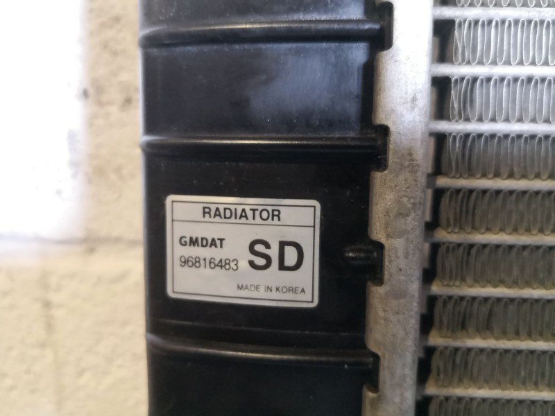 Recambio de radiador agua para chevrolet kalos referencia OEM IAM   