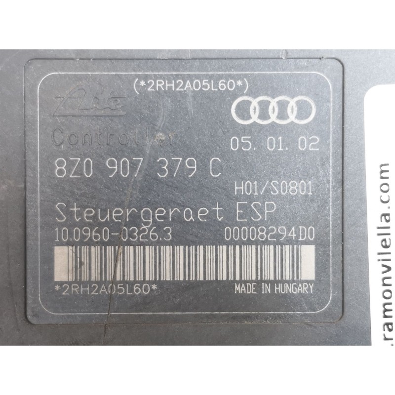 Recambio de abs para audi a2 (8z)  | 0.00 - 0.05  | 0.00 - 0.05 referencia OEM IAM 8Z0907379C  
