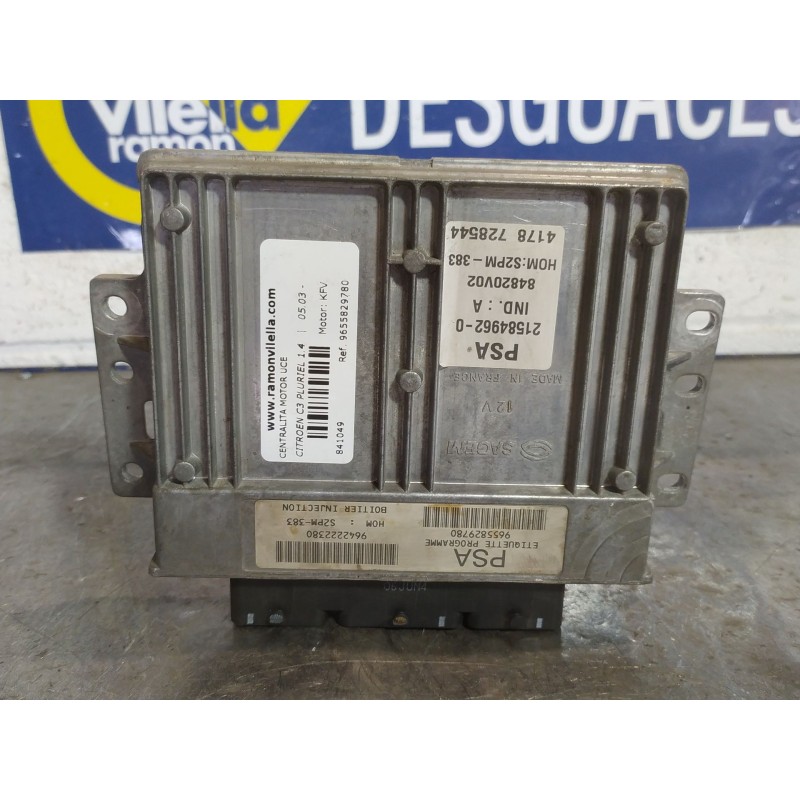 Recambio de centralita motor uce para citroen c3 pluriel 1.4 | 05.03 - 12.07 1.4 | 05.03 - 12.07 referencia OEM IAM 9655829780  