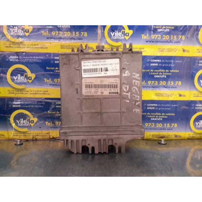 Recambio de centralita motor uce para renault megane i scenic (ja0) 1.9 dti rn | 10.97 - 12.99 1.9 dti rn | 10.97 - 12.99 refere