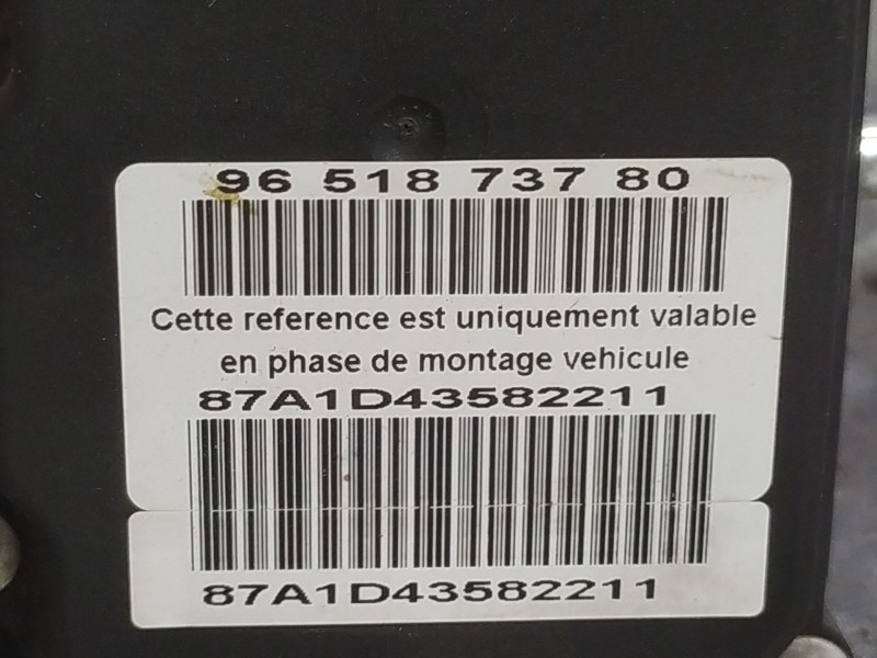 Recambio de abs para peugeot 307 referencia OEM IAM 9651873780  