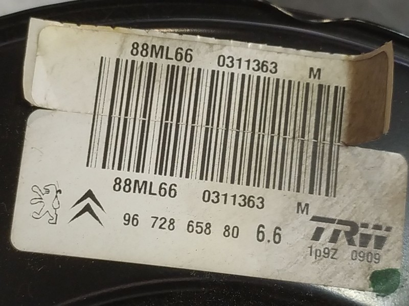 Recambio de servofreno para citroen c3 picasso  | 0.07 - ...  | 0.07 - ... referencia OEM IAM 9672865880  