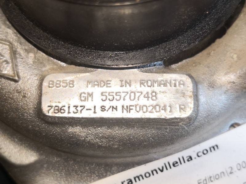 Recambio de turbocompresor para opel insignia 2.0 cdti 110 edition referencia OEM IAM 55570748  
