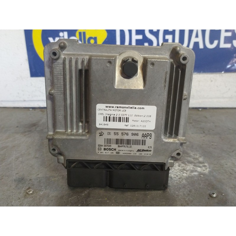 Recambio de centralita motor uce para opel insignia 2.0 cdti 110 edition referencia OEM IAM 0281017105  
