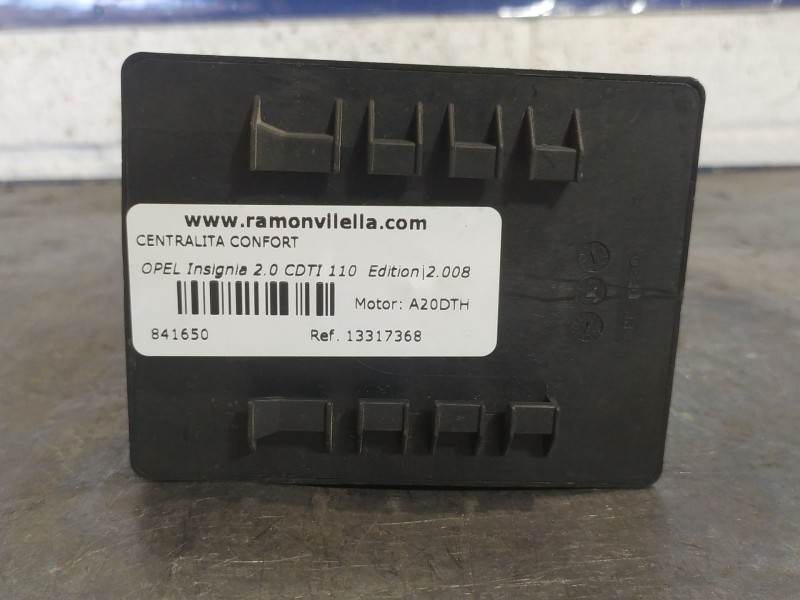 Recambio de centralita confort para opel insignia 2.0 cdti 110 edition referencia OEM IAM 13317368  