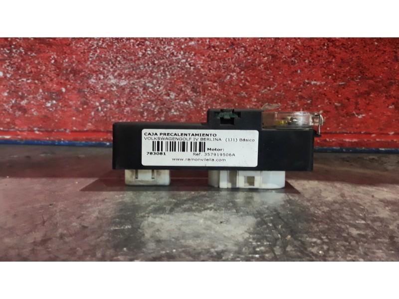 Recambio de caja precalentamiento para volkswagen golf iv berlina (1j1) básico | 0.97 - ... referencia OEM IAM 357919506A 898719