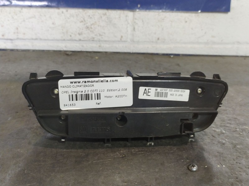 Recambio de mando climatizador para opel insignia 2.0 cdti 110 edition referencia OEM IAM 13273097  
