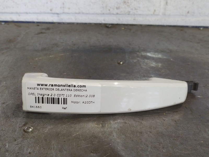 Recambio de maneta exterior delantera derecha para opel insignia 2.0 cdti 110 edition referencia OEM IAM   