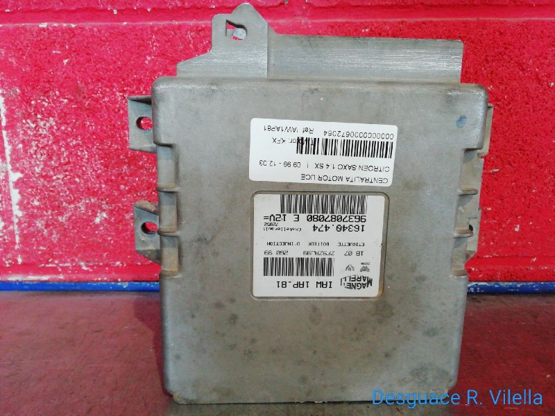 Recambio de centralita motor uce para citroen saxo 1.4 sx | 09.99 - 12.03 1.4 sx | 09.99 - 12.03 referencia OEM IAM IAW1AP81 963