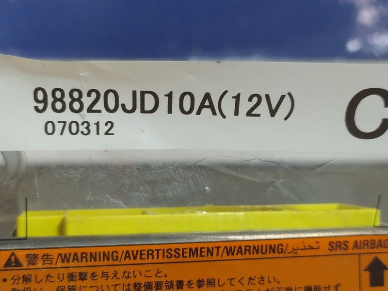 Recambio de centralita airbag para nissan qashqai (j10) acenta referencia OEM IAM   