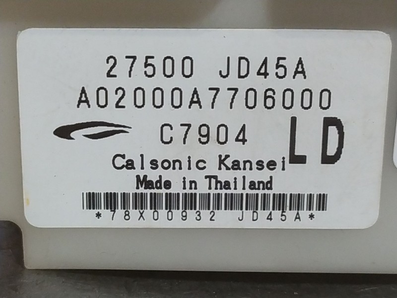 Recambio de mando climatizador para nissan qashqai (j10) acenta referencia OEM IAM   