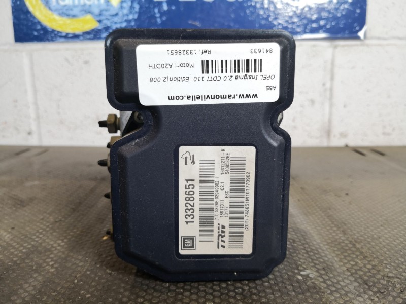 Recambio de abs para opel insignia 2.0 cdti 110 edition referencia OEM IAM 13328651  