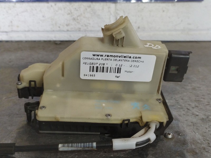 Recambio de cerradura puerta delantera derecha para peugeot 208  | 0.12 - ...  | 0.12 - ... referencia OEM IAM 9688079280  