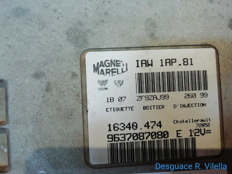 Recambio de centralita motor uce para citroen saxo 1.4 sx | 09.99 - 12.03 1.4 sx | 09.99 - 12.03 referencia OEM IAM IAW1AP81 963