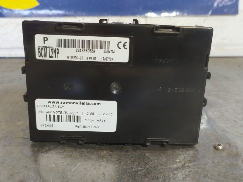 Recambio de centralita bcm para nissan note (e11e)  | 0.06 - ...  | 0.06 - ... referencia OEM IAM BCML2NP  