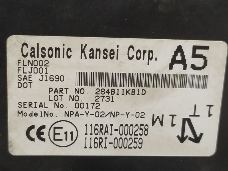 Recambio de centralita bcm para nissan juke (f15)(06.2010)  | ... (06.2010)  | ... referencia OEM IAM 116RAI000258  