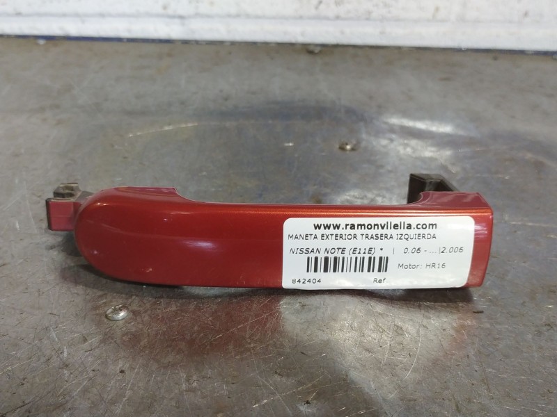 Recambio de maneta exterior trasera izquierda para nissan note (e11e)  | 0.06 - ...  | 0.06 - ... referencia OEM IAM   