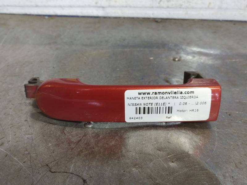 Recambio de maneta exterior delantera izquierda para nissan note (e11e)  | 0.06 - ...  | 0.06 - ... referencia OEM IAM   