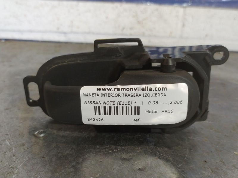 Recambio de maneta interior trasera izquierda para nissan note (e11e)  | 0.06 - ...  | 0.06 - ... referencia OEM IAM   