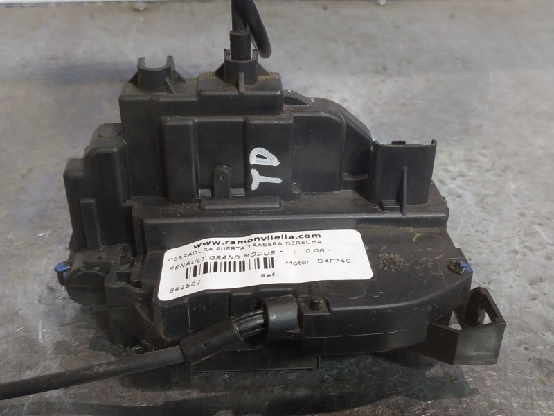 Recambio de cerradura puerta trasera derecha para renault grand modus  | 0.08 - ...  | 0.08 - ... referencia OEM IAM   