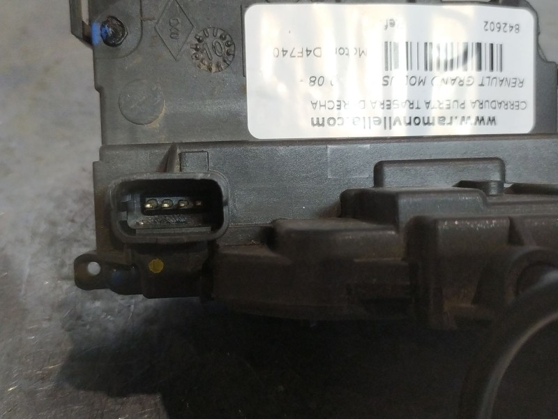 Recambio de cerradura puerta trasera derecha para renault grand modus  | 0.08 - ...  | 0.08 - ... referencia OEM IAM   