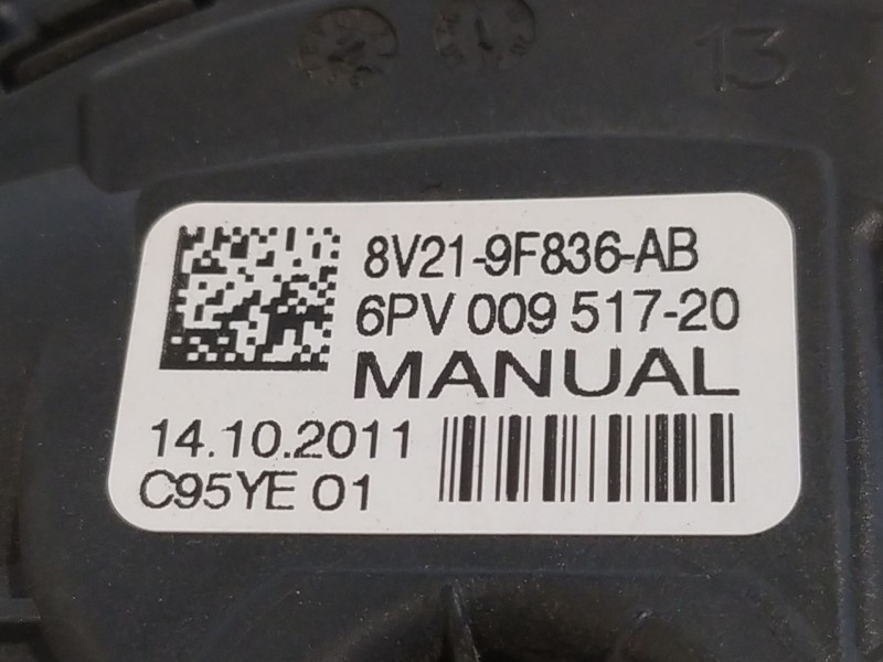 Recambio de potenciometro pedal para ford fiesta (cb1)  | 0.08 - ...  | 0.08 - ... referencia OEM IAM 8V219F836AB  